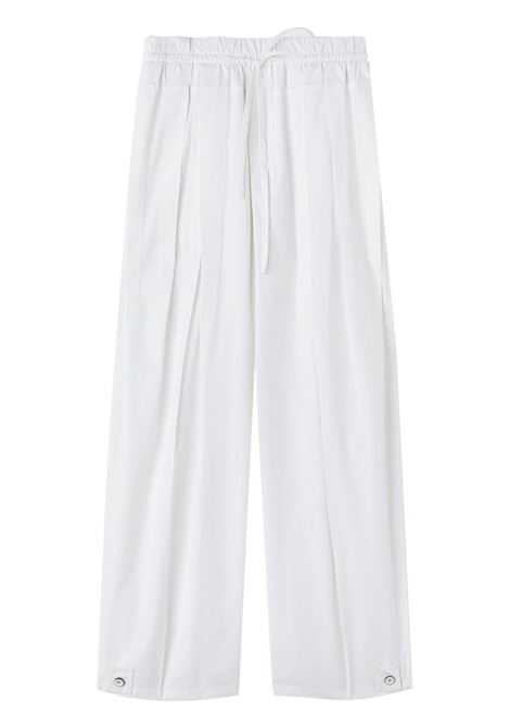 Pantaloni a gamba ampia in bianco - unisex JIL SANDER | J02KA0221J45202100